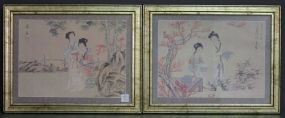 Pair of Geisha Girl Prints Description