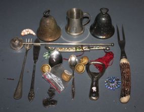 Group of Miscellaneous Sterling, Stainless and Pewter Items Description