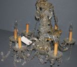 Crystal Chandelier with Glass Arms Description
