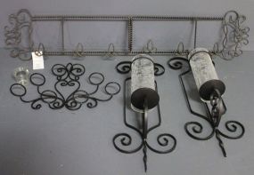 Five Iron Wall Sconces Description