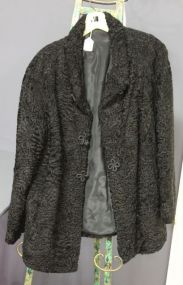 Black Lamb Coat Description