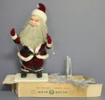 Vintage Aluminum Christmas Tree and Santa Claus Description