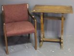 Desk Chair and Pine Desk or Table Description