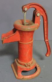 Old Vintage Red Pump Description