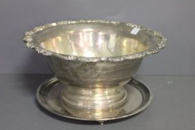 Vintage Punch Bowl and Tray Description