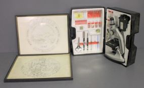 Two New Orleans Prints and Microscope Kit Description