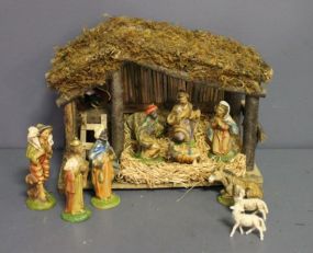 Vintage Nativity Scene Description