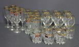 Set of Twenty Four Various Size Valencia Glasses Description