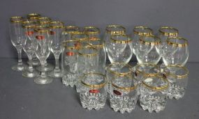 Set of Twenty Four Various Size Valencia Glasses Description