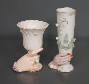 Two Vintage Hand Vases