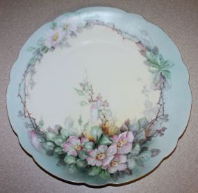 Hand Painted Porcelain Plate Signed