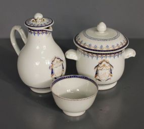 Three Pieces of Chinese Export Porcelain