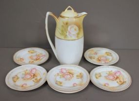 Six Hand Painted Porcelain Pieces