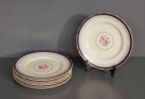 Set of Eight Pareek Pattern Dinner Plates