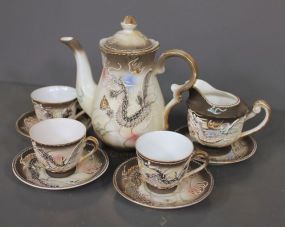 Kutani Love China Partial after Dinner Coffee Set