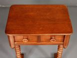 Vintage Walnut One Drawer Stand