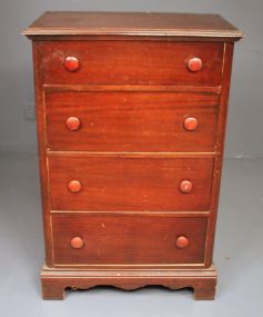 Vintage Chest of Drawers with Reeded Sides