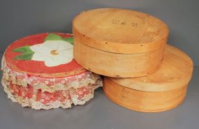 Set of Three Round Boxes