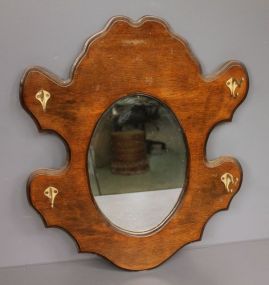 Vintage Wall Mirror/Hat Rack