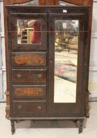 1940's Cifferobe with Mirror over Drawers