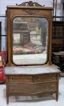 Oak Dresser and Mirrors