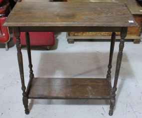 1940's End Table with Bottom Shelf