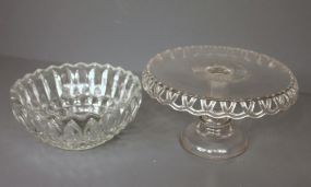 Two Pressed Glass Pieces