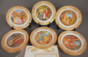 Set of Twelve 1978 Franklin Porcelain Limited Edition 