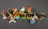 Group of Twelve Miniature Porcelain Animals