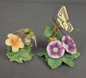 1992 Lenox Porcelain Mexican Broad-Billed Hummingbird along with 1989 Swallowtail