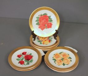 Set of Thirteen American Society Limited Edition of Roses