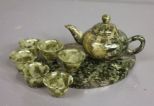 Miniature Jade Tea Set