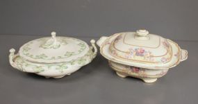 Two Covered China Casserole Dishes