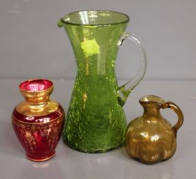 Three Vintage Glass Pieces