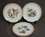 Three Edward Marshall Boehm Hummingbird Plate Collection