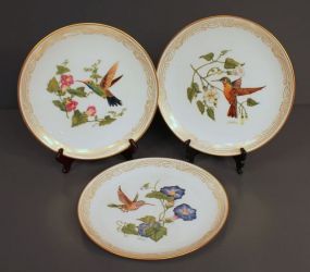 Three Edward Marshall Boehm Hummingbird Plate Collection