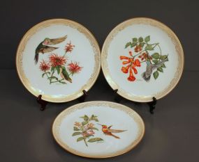 Three Edward Marshall Boehm Hummingbird Plate Collection