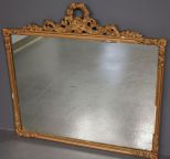 Vintage Gold Decorated Carved Mirror