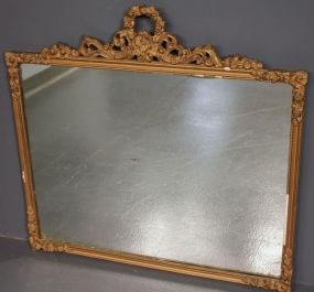 Vintage Gold Decorated Carved Mirror