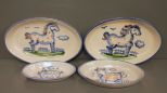 Four Oval MA Hadley Dishes