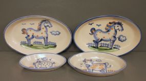 Four Oval MA Hadley Dishes