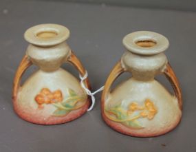 Pair of Roseville Candlesticks