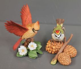 Two Limited Edition Lenox Birds