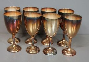 Set of Eight International Silverplate Goblets