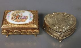 Two Vintage Jewelry Boxes