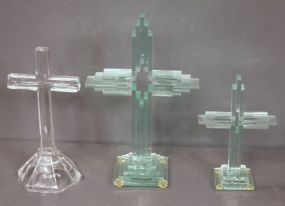 Three Glass Crosses