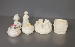 Group of vintage Resin and Porcelain Items