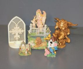 Group of Resin Items
