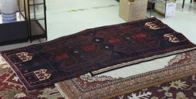3.8 x 9 Semi Antique Persian Hamadan