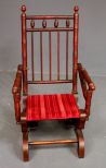 Victorian Mahogany Childs Platform Rocker